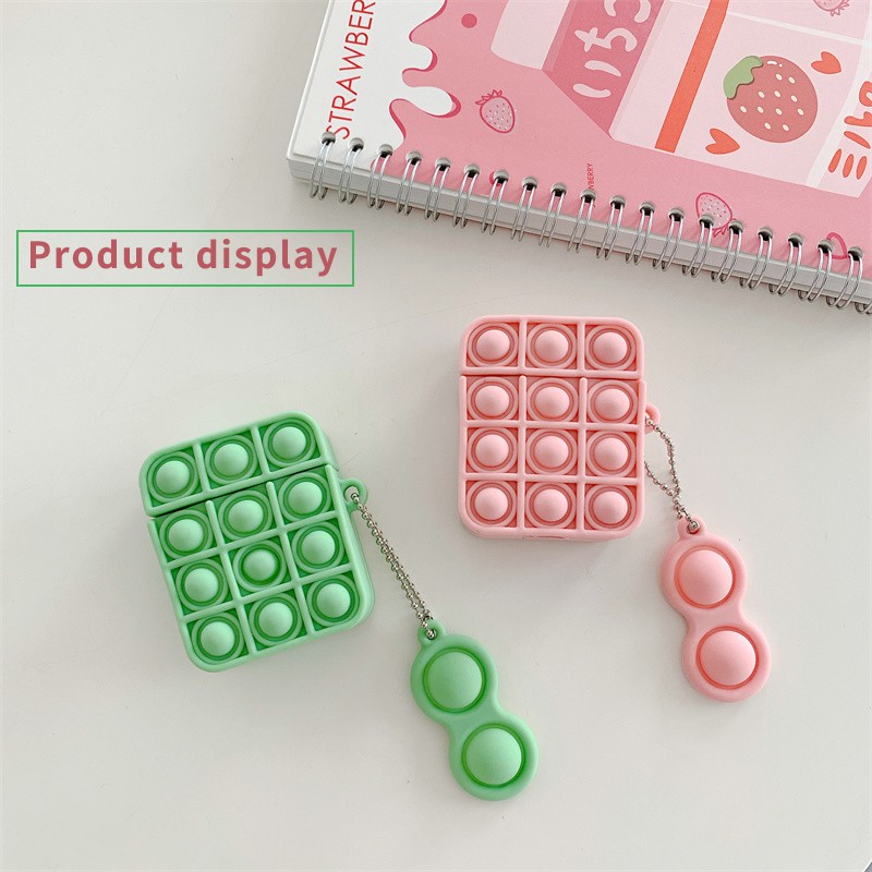 Vỏ silicone Ốp bảo vệ hộp sạc tai nghe Inpods i12 Airpods thiết kế hoạt hình dễ thương Giải nén rất thú vị