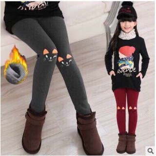 QUẦN LEGGING MÈO LÓT LÔNG CHO BÉ