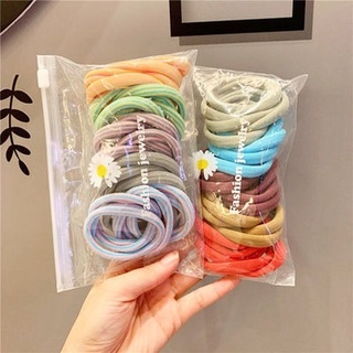 Dây Cột Tóc Co Giãn Dày Dặn Nhiều Màu Sắc Phong Cách Nhật Bản Dành Cho Nữ