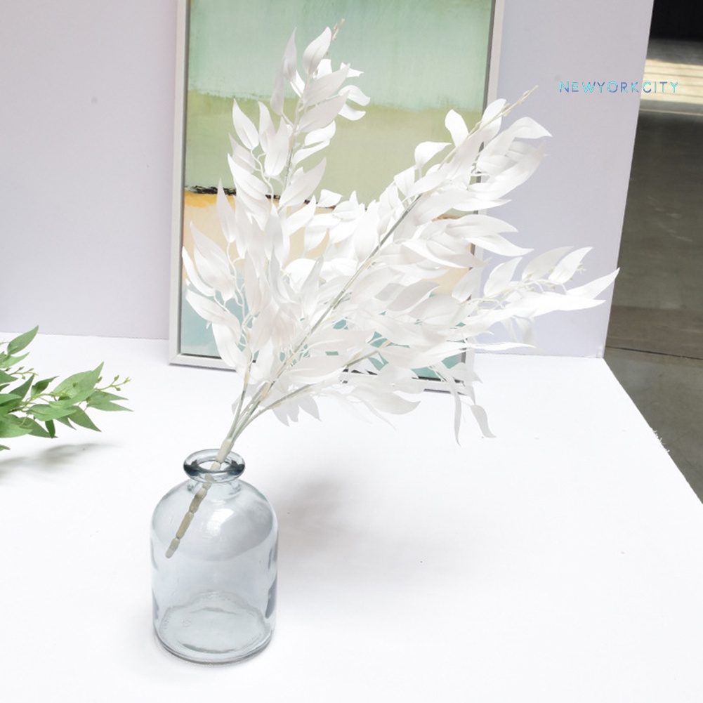 1 Nhánh Lá Liễu Nhân Tạo Trang Trí Nhà Cửa/Sân Vườn/Tiệc Cưới DIY