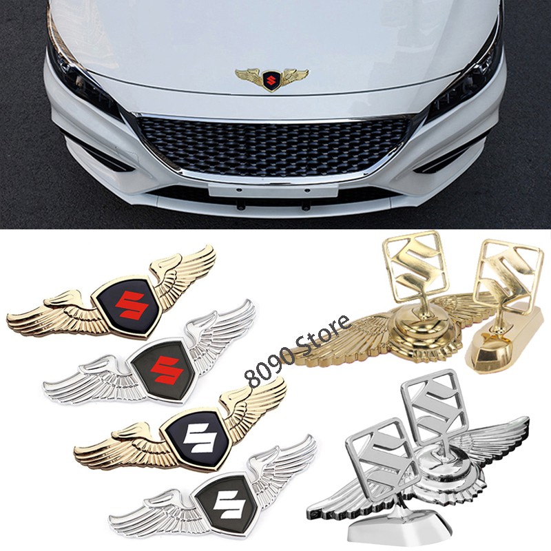 Logo dán trang trí phía trước mui xe hơi Suzuki Bandit Gn125 Gn250 Katana Gsxr 600 Swift Jimny