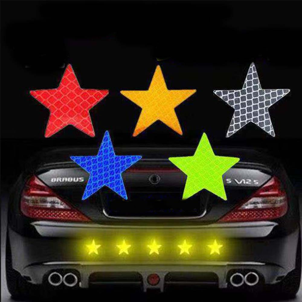 Set 6 Miếng Dán Phản Quang Đa Năng Trang Trí Xe Hơi