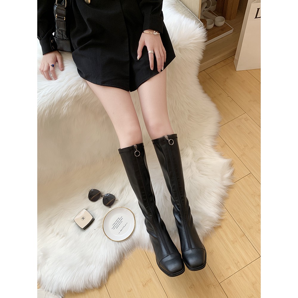 Boot Nữ Da Cao Cổ Khóa Trước Cá Tính - MPS162 [HÀNG ORDER] | BigBuy360 - bigbuy360.vn