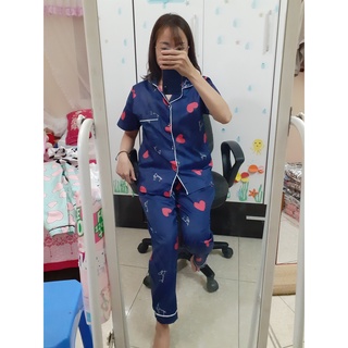 (Ib chọn mẫu) Pijama áo cộc quần dài (40~60kg tùy chiều cao)