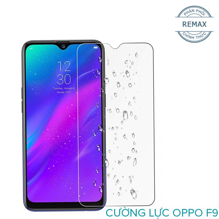 Cường lực Remax các loại OPPO A3S/ F3 Plus/ F9/ F3/ A59/ F7/ F5 - loại 2.5D dày 0.15MM (trong suốt)