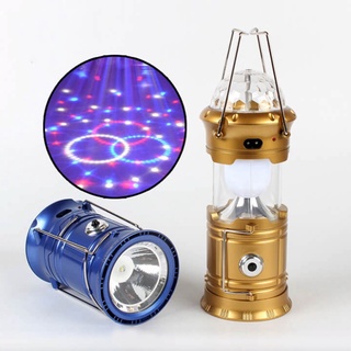 Đèn pin xách tay đa năng 4 trong 1 chớp Led sân khấu xoay nhiều màu,