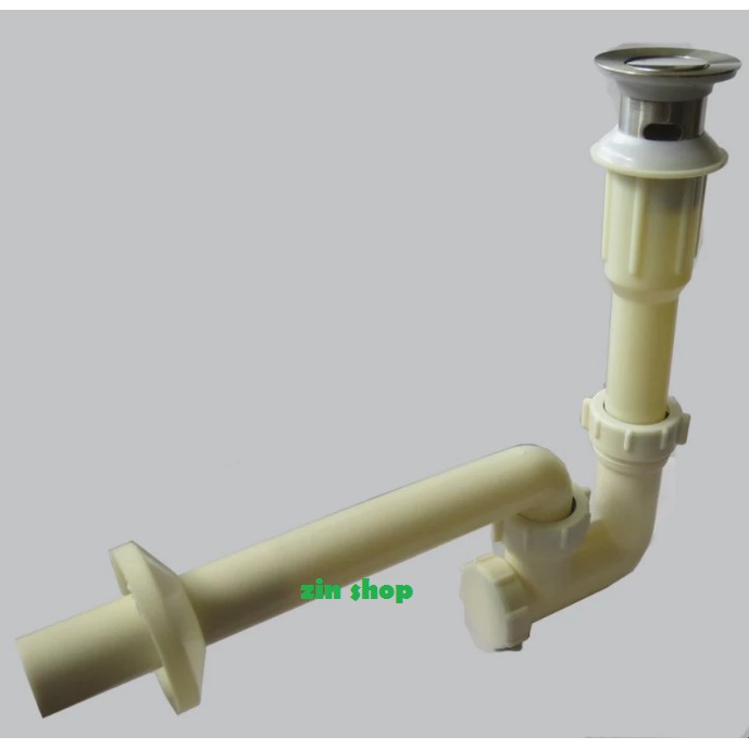 Bộ xả chậu rửa mặt Sunzin 089 - Đầu inox, đuôi nhựa ABS - HV Store 990