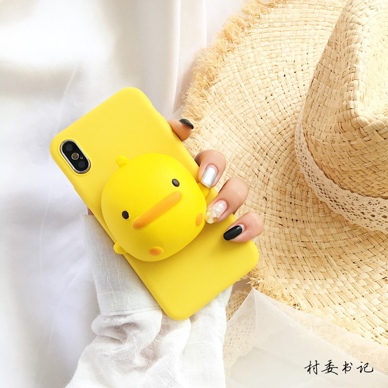 Ốp Lưng Có Chi Tiết Chú Vịt Xinh Xắn Cho Apple X 7 / 8 / 6splus | BigBuy360 - bigbuy360.vn