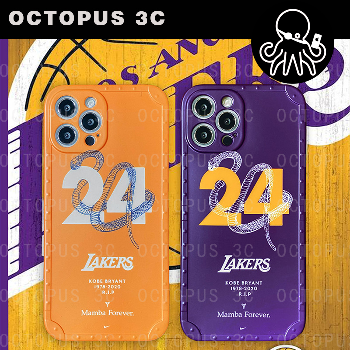 NBA Ốp Lưng Trong Suốt In Chữ Lakers Kobe 24 12 Pro Max 12 Mini Iphone Se 2020