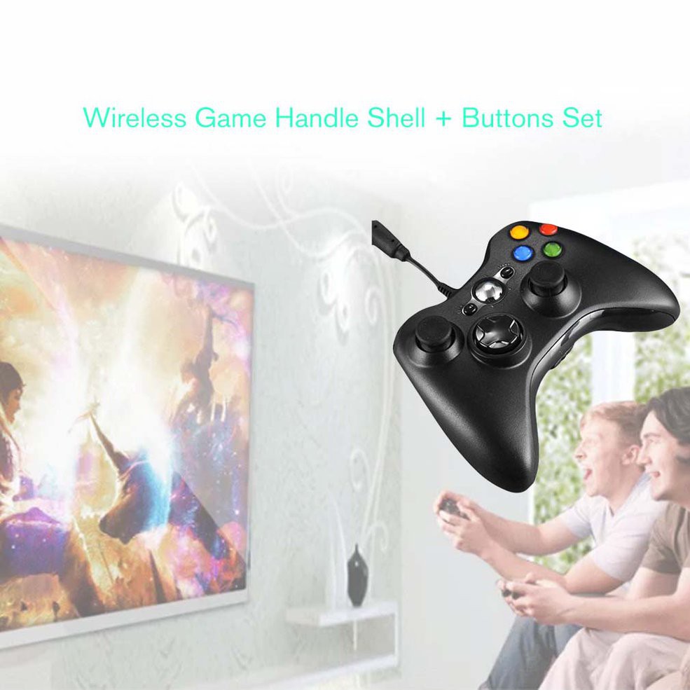 Tay Cầm Chơi Game Không Dây Cho Xbox 360 (Wireless Game Handle Shell + Buttons Set)