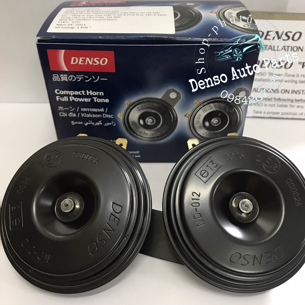 Còi đĩa - kèn đĩa 2 giắc chính hãng Denso Indonesia