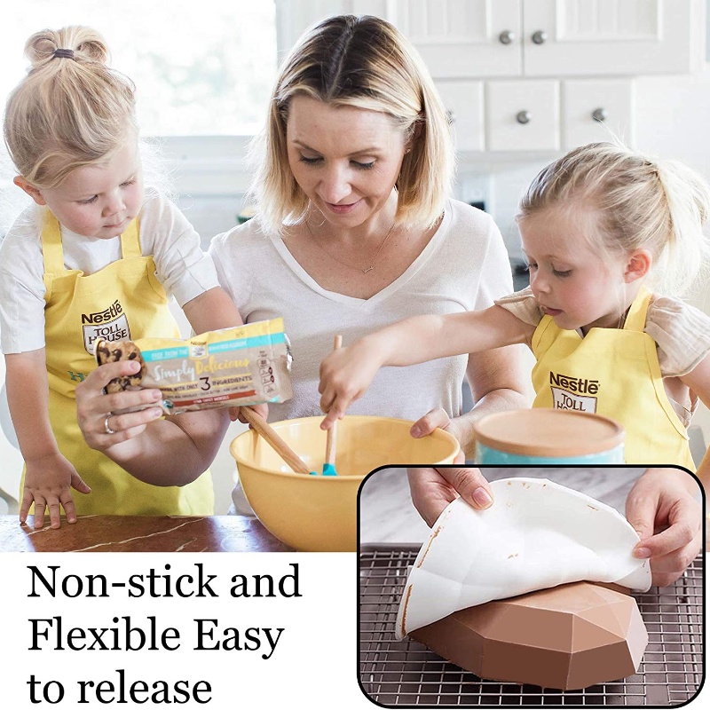 Khuôn Silicone Làm Bánh Tạo Hình Trái Tim Tiện Dụng