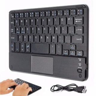 Touchpad/ Normal Version Portable keyboard computer keyboards Mini Bluetooth Wireless Keyboard with Touchpad Mouse  for Android IOS Tablet