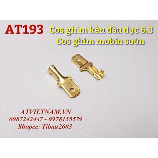 Cos ghim kèn đầu đực 6.3, có ghim Mobin sườn - AT193 ( 1 bịch 50 cái)