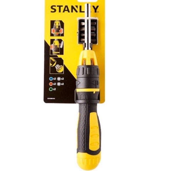 Bộ Tua vít đa năng đảo chiều, 10 mũi stanley STHT68010-8