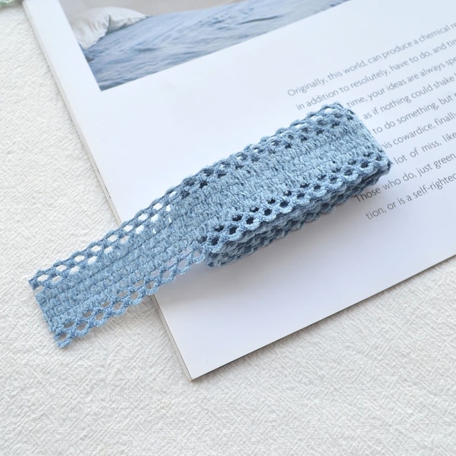 Dây Ruy Băng Vải Ren Polyester 25MM Dài 1 Yard Dùng Làm Kẹp Tóc Trang Sức DIY