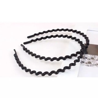 Combo 2 chiếc bờm tóc Hàn Quốc kiểu dáng lượn sóng màu đen