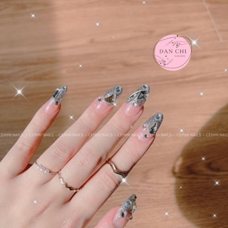NailBox móng úp thiết kế sẵn Mẫu Đính Đá Full Sang Chảnh