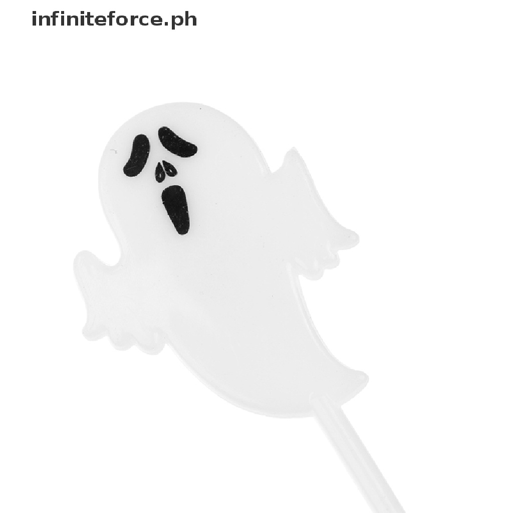 [IN]#Set 10 Nĩa Ăn Tráng Miệng Họa Tiết Hoạt Hình Phong Cách Halloween