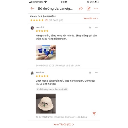 Bộ Laneige Perfect Renew Youth dưỡng da chống lão hoá 5 sản phẩm mẫu mới