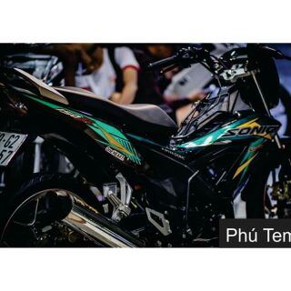 Tem rời Sonic xanh đen