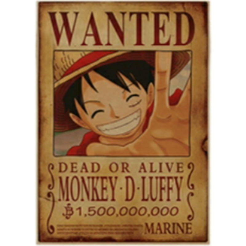 poster one piece team mũ rơm đẹp khổ a2