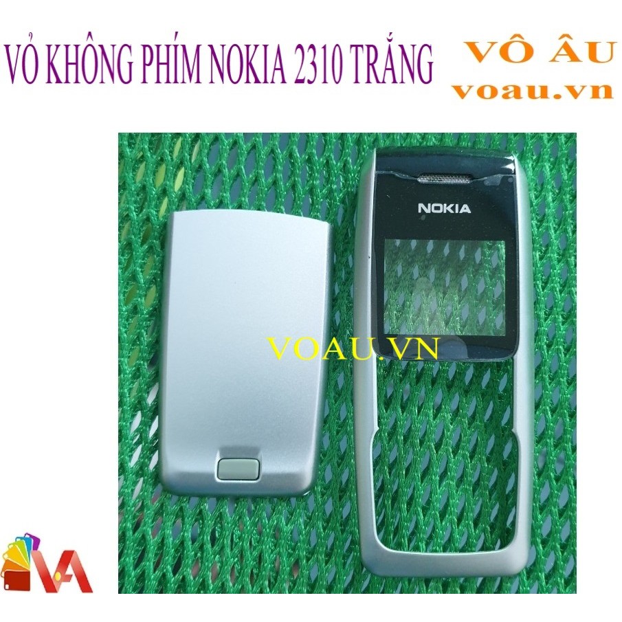 VỎ KHÔNG PHÍM NOKIA 2310 MÀU TRẮNG [KHÔNG SƯỜN]