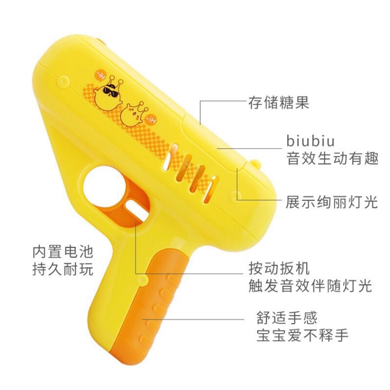 Súng bắn kẹo mút hot tiktok - đồ chơi siêu độc đáo và dễ thương