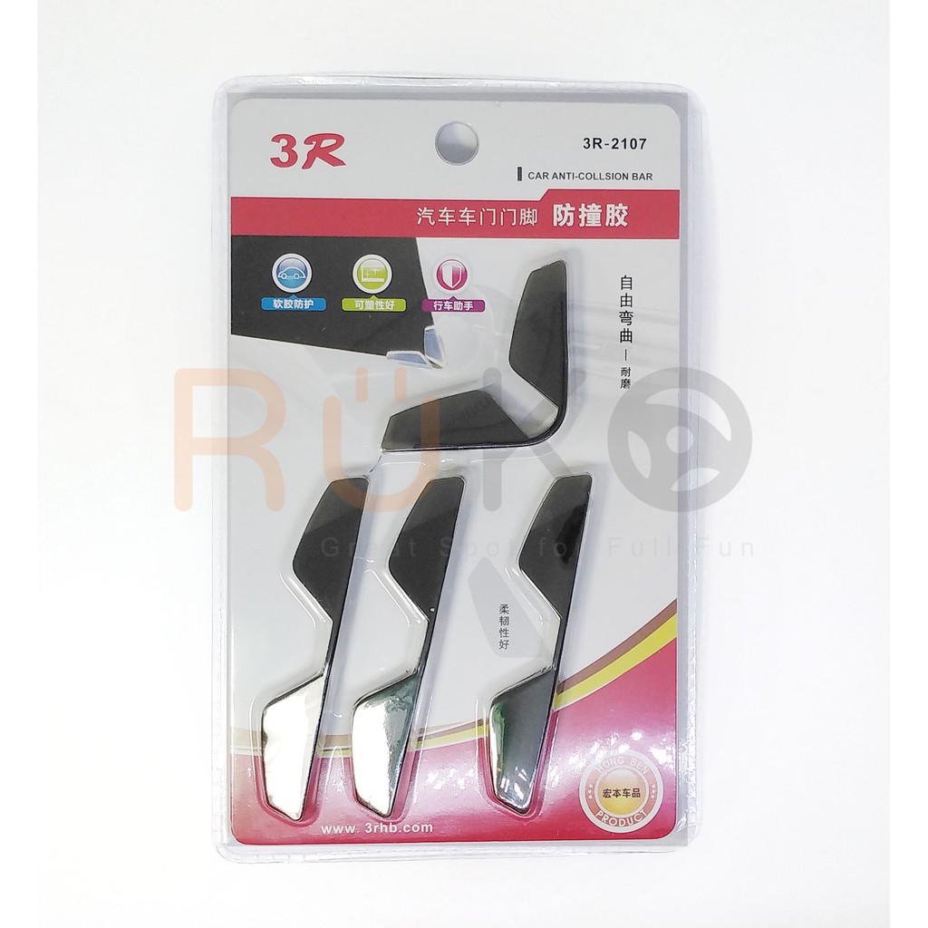 Bộ 4 thanh viền cửa xe hơi chống trầy xước sơn xe hiệu quả