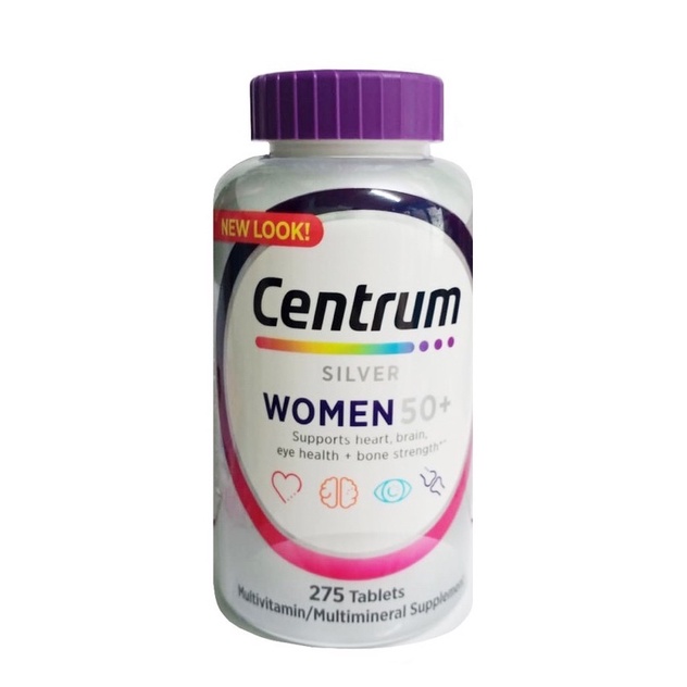 [Date 2023] Viên Centrum Silver Women 50+ chai 275 viên