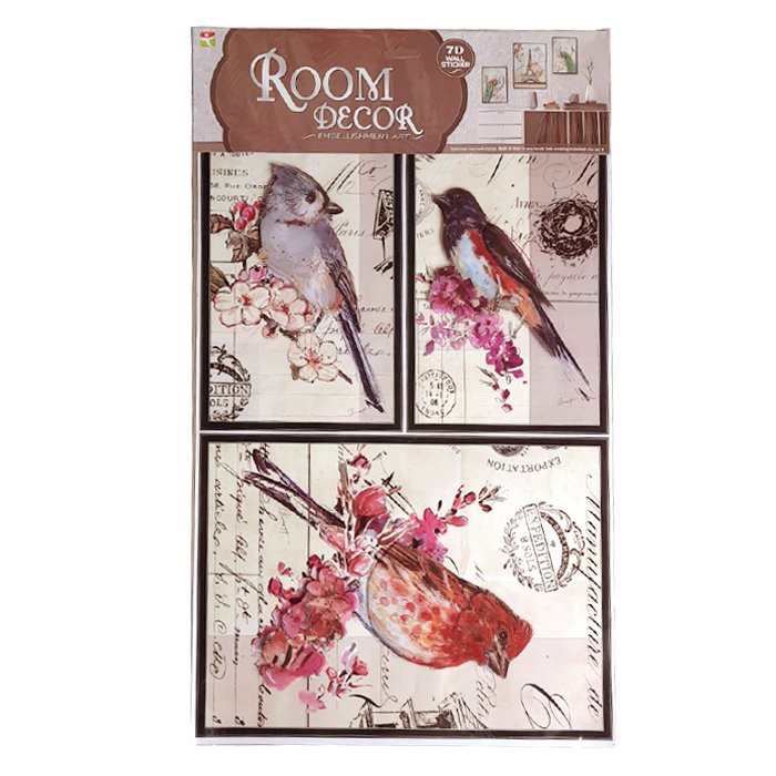 Tranh Dán Tường, Dán Tủ Lạnh 3D trang trí-Tranh 3D Trang trí tường, phòng ngủ sang trọng Có Sẵn Keo