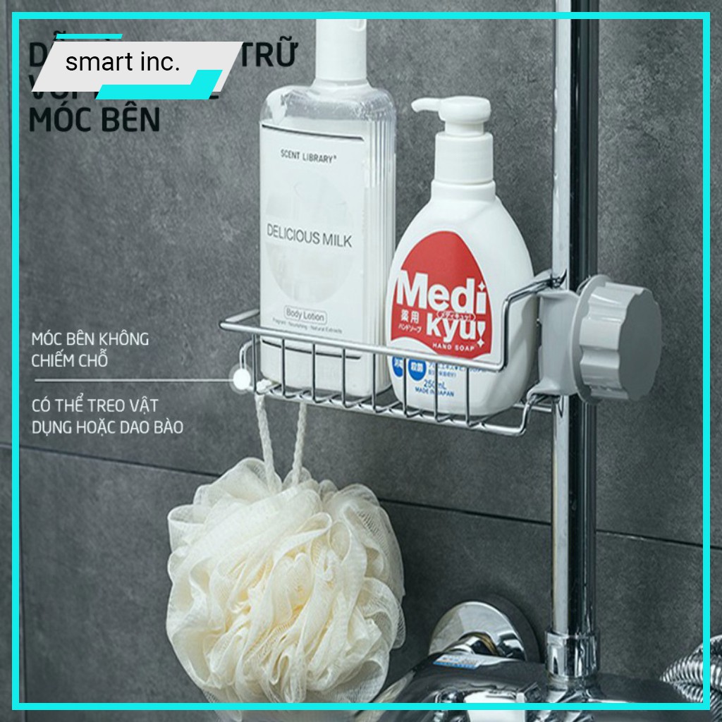 Kệ Inox Đựng Đồ Rửa Chén Gắn Lavabo Giá Để Treo Vòi Nước Khay Đựng Xà Bông Đồ Phòng Tắm Nhà Bếp Trang Trí Đẹp