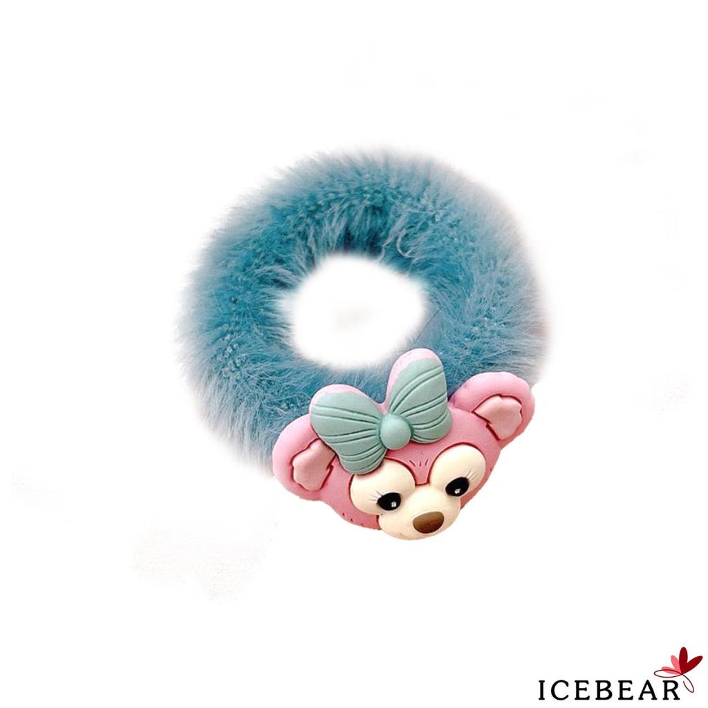 Dây buộc tóc co giãn hình đầu động vật dễ thương cho nữ