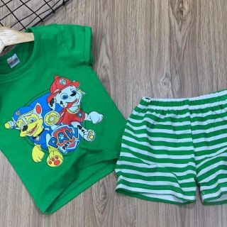 Set 3 bộ thun coton 4c bé trai size 1 -4