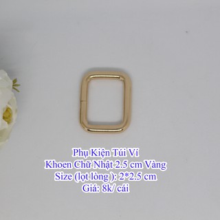Khoen chữ nhật 2.5cm (21k/1cái)