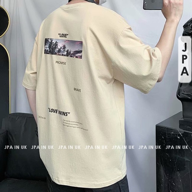 Áo phông tay lỡ Unisex J61 JPA in UK thun basic tee mùa hè ngắn tay nam nữ oversize form rộng | BigBuy360 - bigbuy360.vn