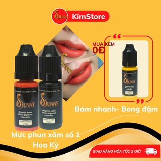 Mực xử lý mày môi mí 10ml, mực phun xăm chính hãng bám nhanh bong đậm