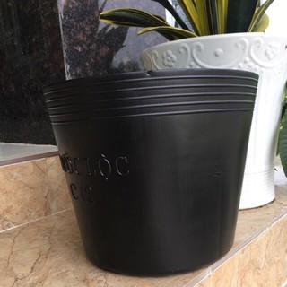 Chậu nhựa đen 33cmx27cm