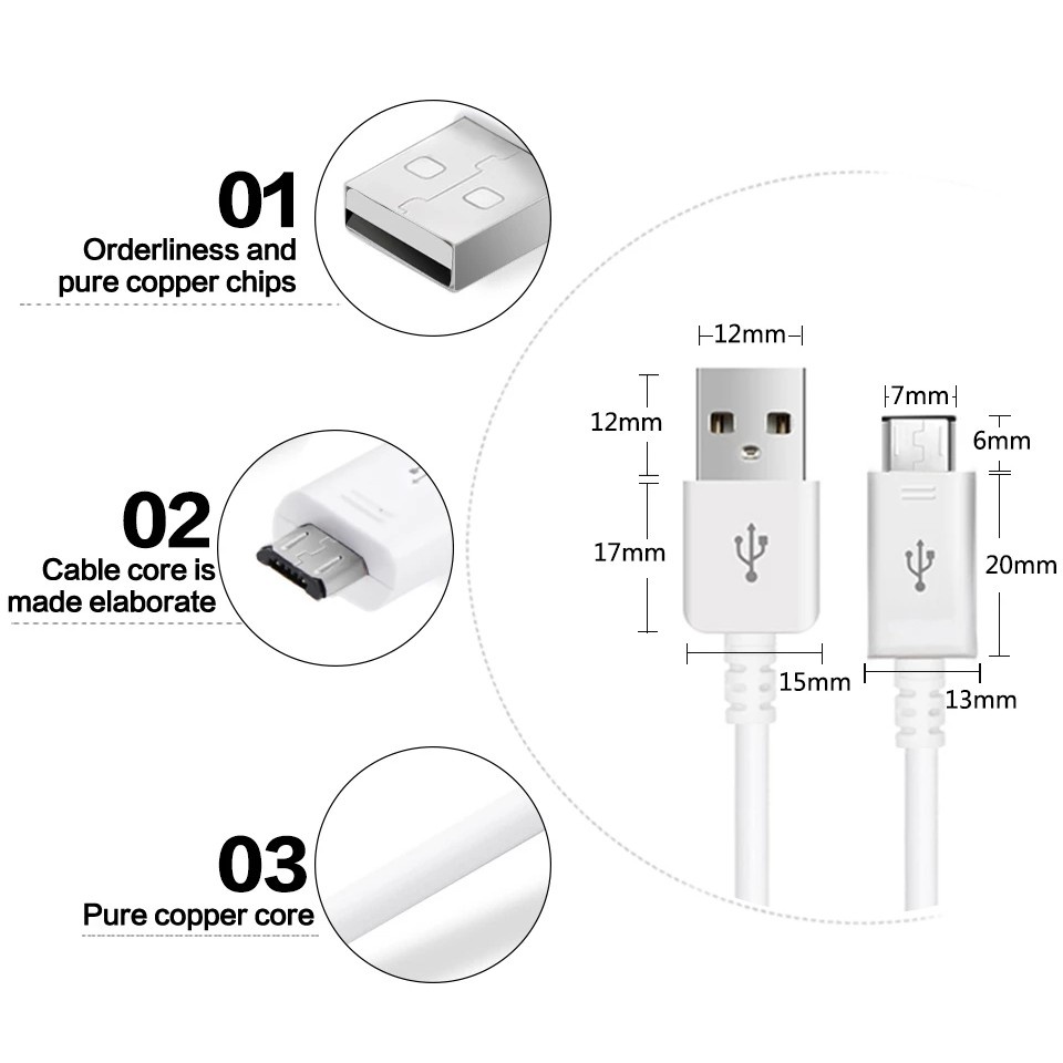 DÂY SẠC NHANH NOTE 4 TEM ĐEN CÓ KHAY - ZIN CHÍNH HÃNG DÀI 1.5M