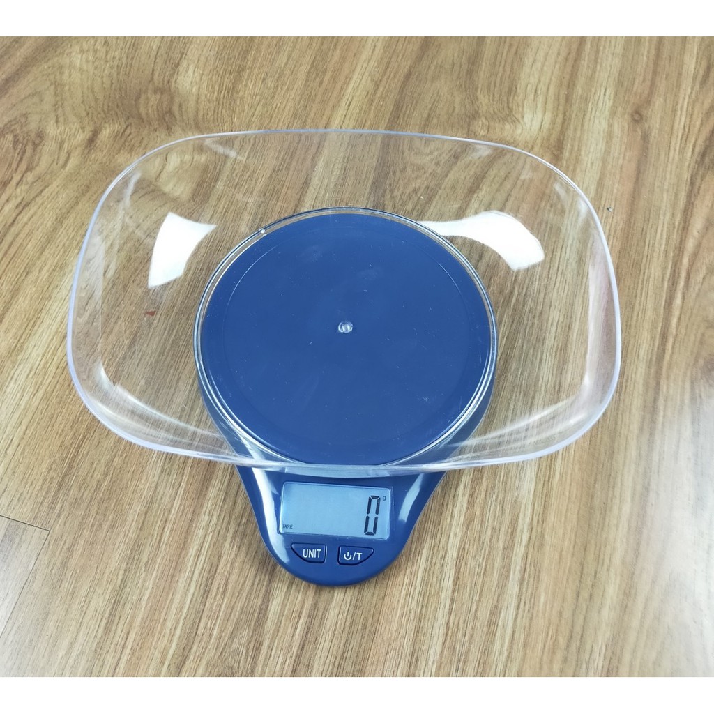 Cân Điện Tử Mini Nhà Bếp 5kg QZ 116A  Tặng Tô Chứa
