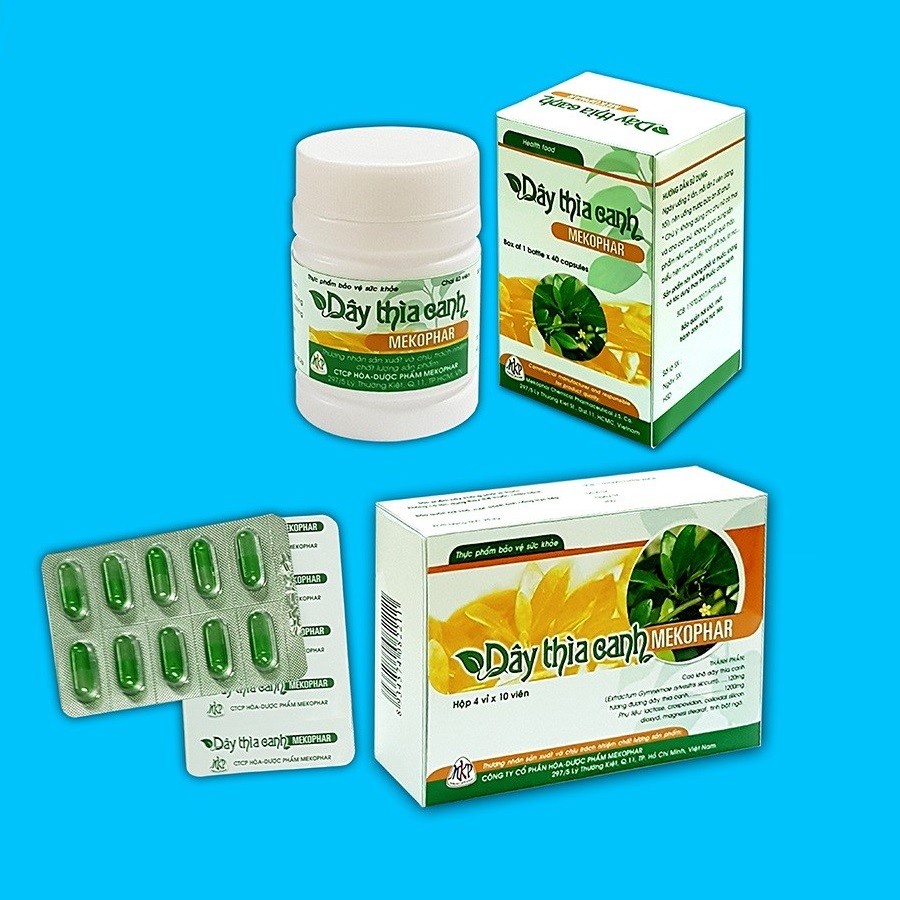 Dây Thìa Canh hộp 40 viên Mekophar hỗ trợ người tiểu đường