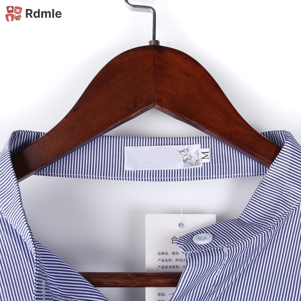 Đầm Sơ Mi Tay Lửng Cài Nút Họa Tiết Kẻ Sọc Thời Trang Xuân Hè Phong Cách Hàn Quốc Cho Nữ