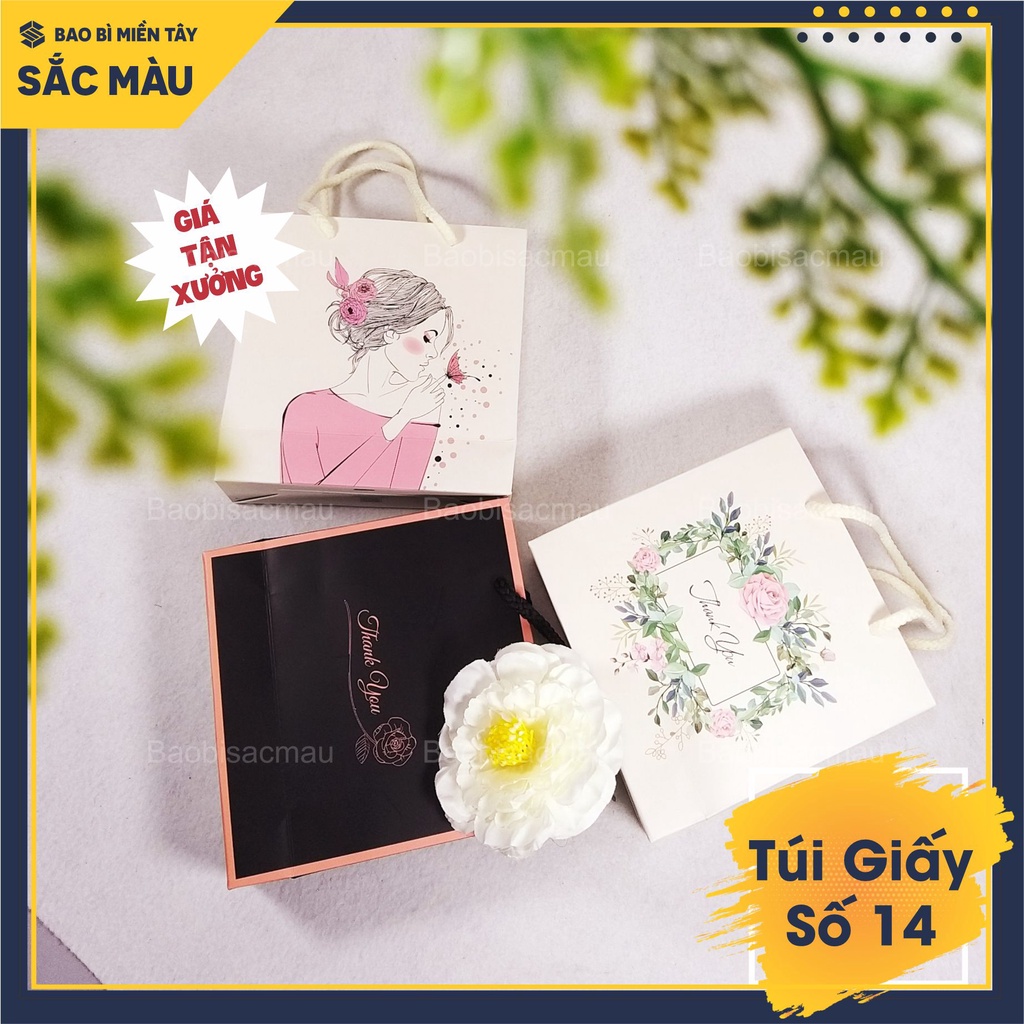 5 Túi giấy vuông- túi Thankyou đựng quà tặng, nước hoa, mỹ phẩm, phụ kiện.... - Túi giấy số 14