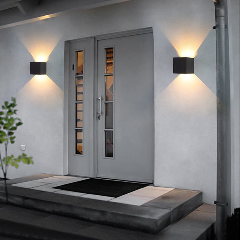 Đèn Hắt Tường, Hắt Cầu Thang 2 Đầu ATHLIGHTING  Loại Đèn Trang Trí Trong Nhà Ngoài Trời Chống Nước Chống Bụi IP67