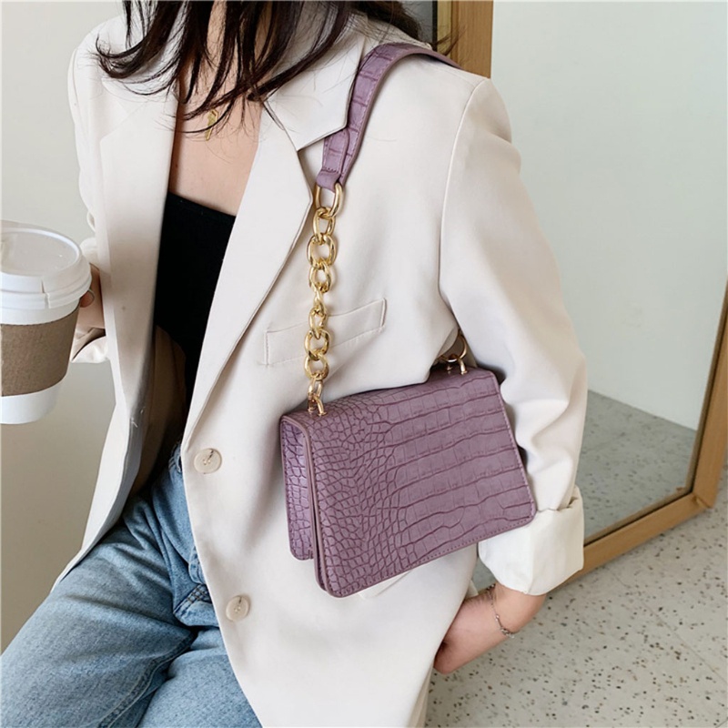 Túi Đeo Chéo Da PU Hình Vuông Nhỏ Thời Trang Dành Cho Nữ