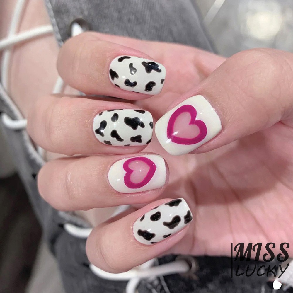 VN (Hàng Mới Về) Set 24 Móng Tay Giả Mềm Mại Cho Nữ