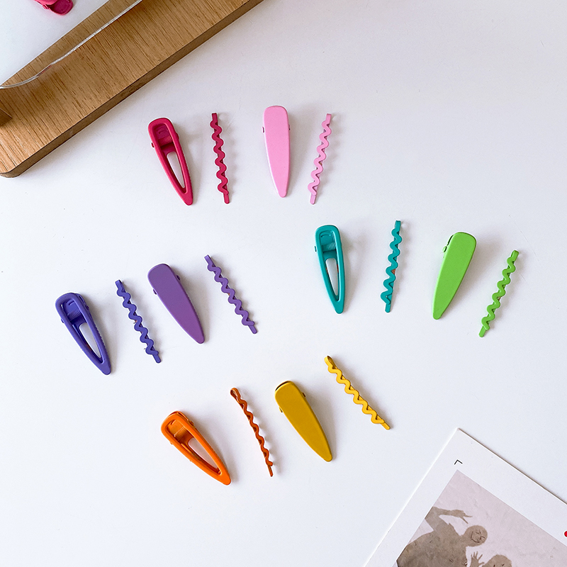 Set Kẹp Tóc Màu Kẹo Dễ Thương Xinh Xắn Thời Trang Hàn Quốc