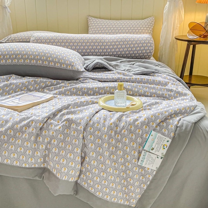 Set Chăn Ga đũi Hoạt Tính Chăn Hè Nhiều Hoạ Tiết (shinbedding)