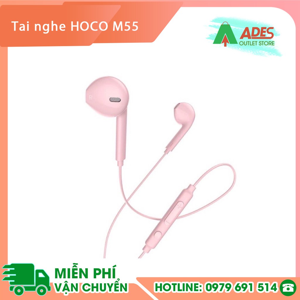 Tai nghe HOCO M55 loại nhét tai nghe kết nối dây có mic