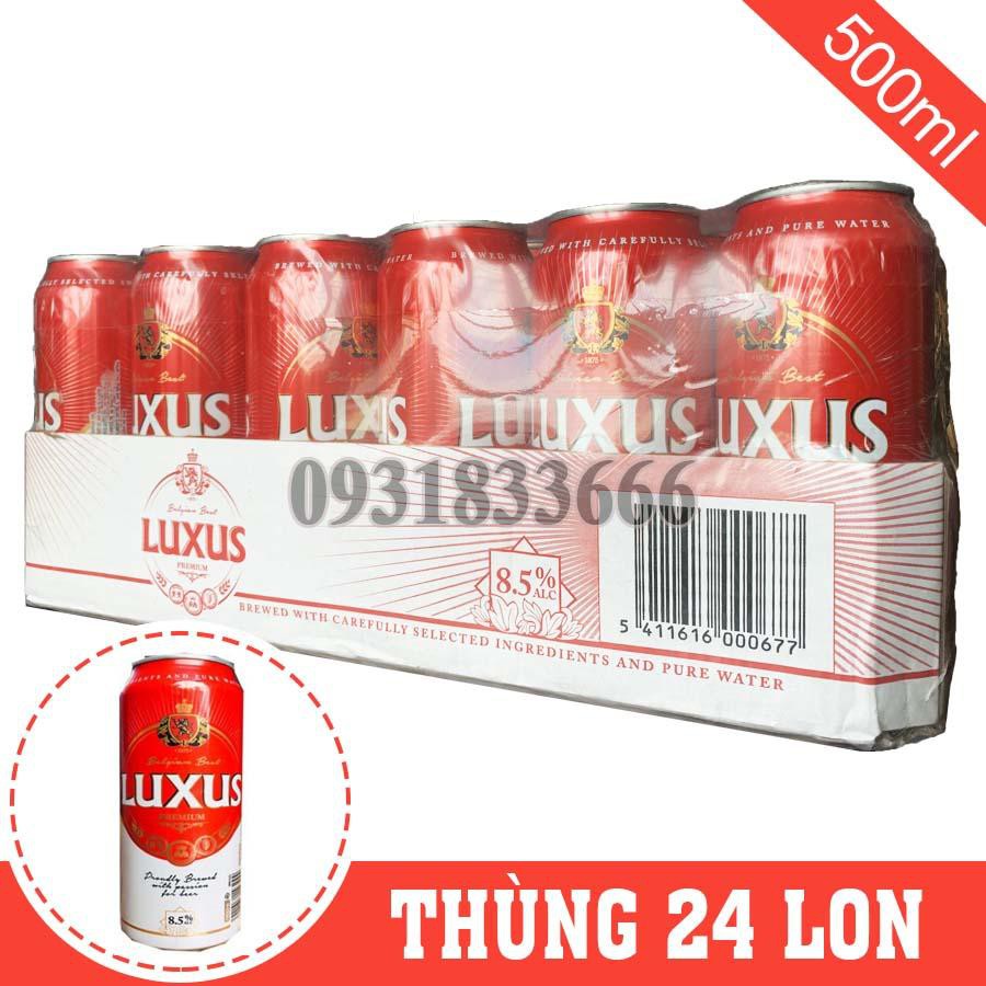 Bia Luxus Bỉ 8,5% Thùng 24 Lon 500ml